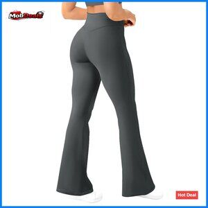 Flared Leggings High Waisted Tummy Control Yoga Pants Retro Bootcut Workout